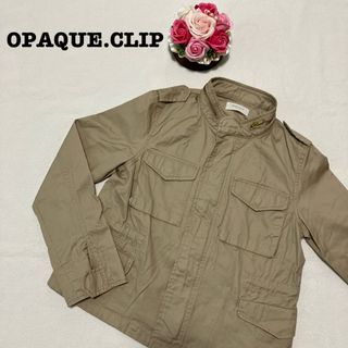 OPAQUE.CLIP - オペークドットクリップ  ミリタリージャケット　コットンMサイズベージュアウター