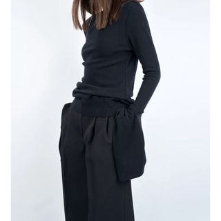 ジルサンダー(Jil Sander)のハルノブムラタ　ニット　黒　38サイズ　室内試着の美品　(ニット/セーター)