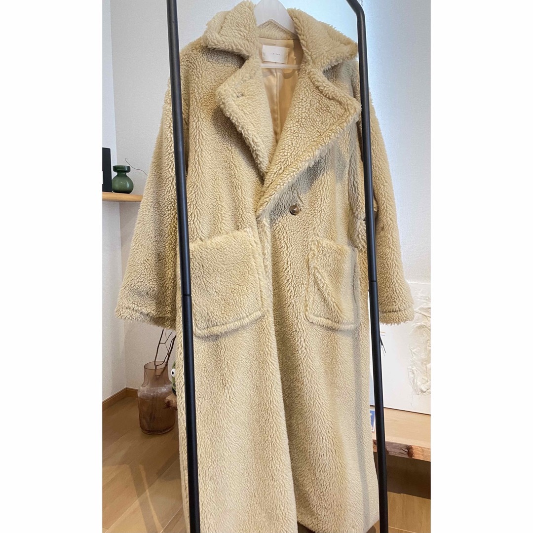louren volume boa coat ロングコート louren volume boa coat ロングコート