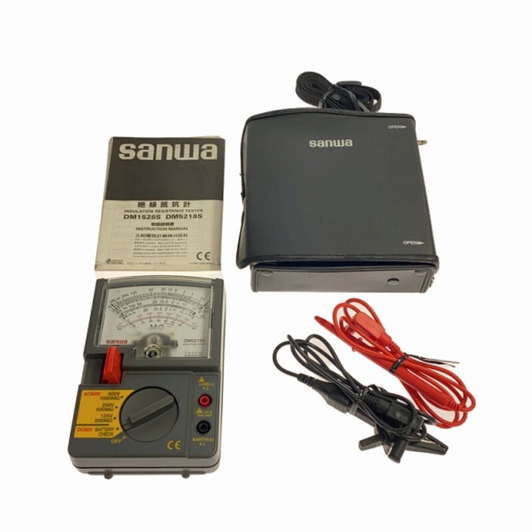 ☆比較的綺麗です☆SANWA 三和 絶縁抵抗計 DM5218S 測定器 工具 ☆比較的綺麗です☆SANWA 三和 絶縁抵抗計 DM5218S 測定器 工具