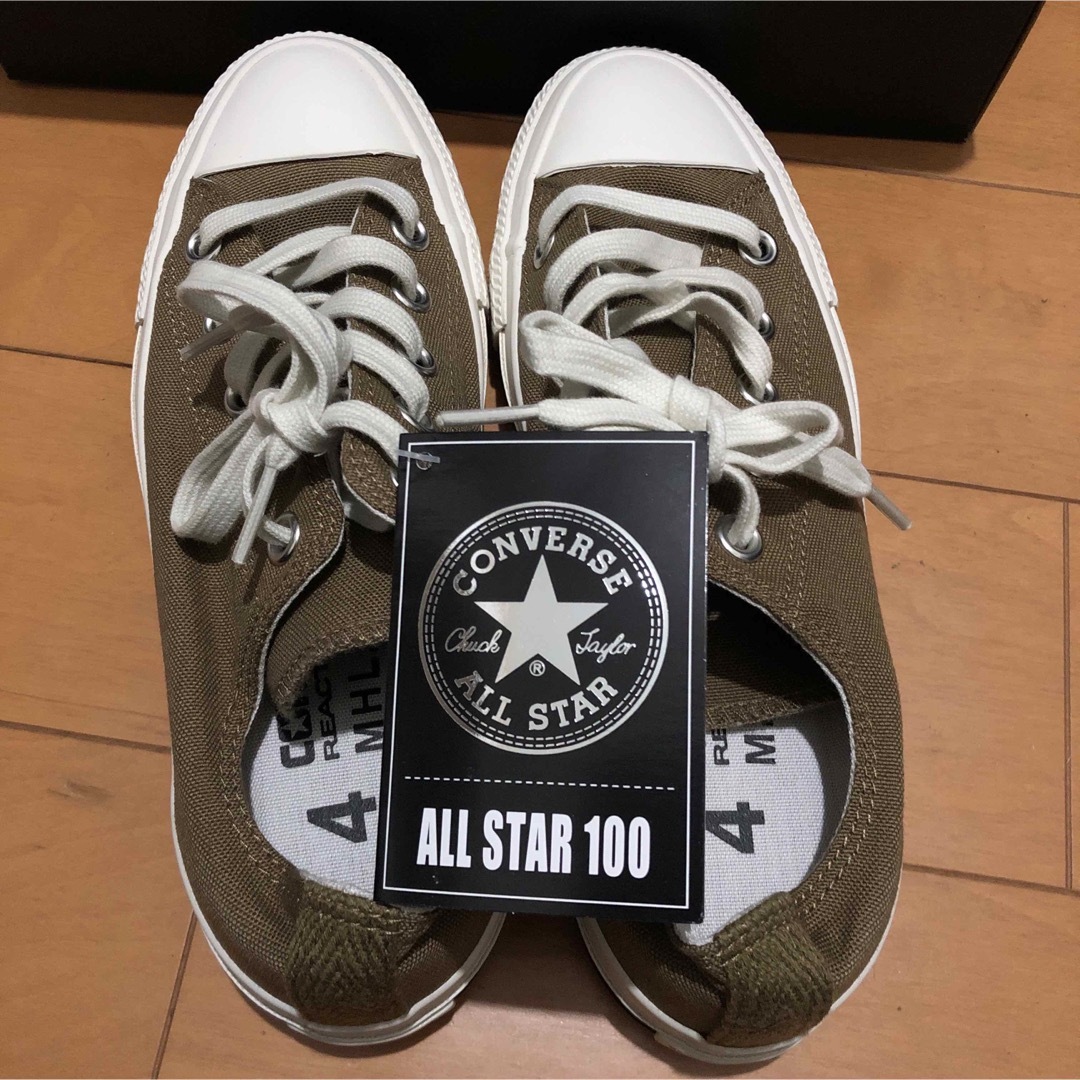 新品MHL マーガレットハウエルALL STAR コンバース　23㎝　カーキ