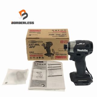 マキタ(Makita)の☆未使用品☆ makita マキタ 18V 充電式インパクトドライバ TD173DZB 黒/ブラック 本体のみ 電動工具 大工道具 84204(工具)