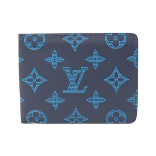 ヴィトン(LOUIS VUITTON) モノグラム 折り財布(メンズ)（ブルー 