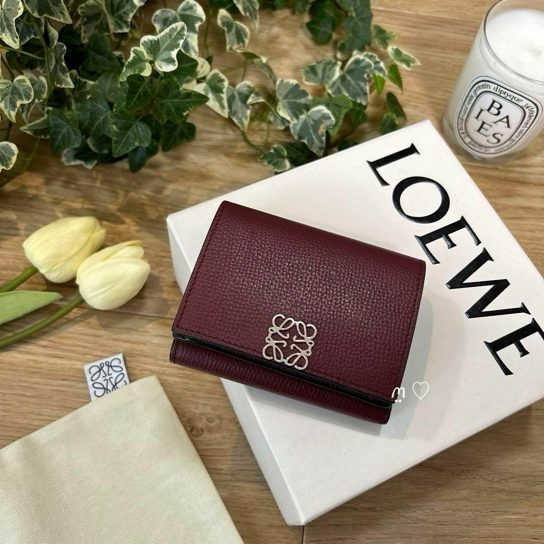 LOEWE - LOEWE ロエベ アナグラムトライフォールドウォレット 三つ折り