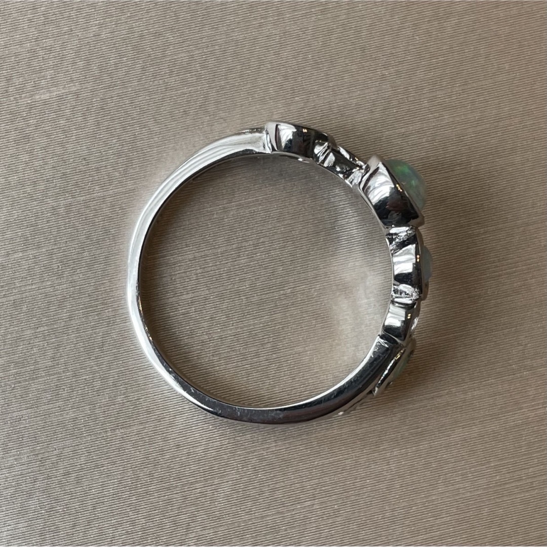 オパール しゃぼん ハーフエタニティ バブル デザイン シルバー リング レディースのアクセサリー(リング(指輪))の商品写真