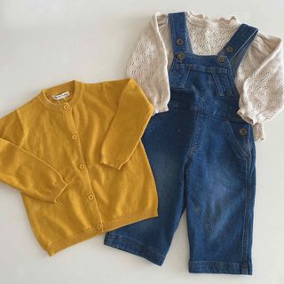 ベビーギャップ(babyGAP)の子供服　まとめ売り♡　トップス　オーバーオール　デニム　カーディガン　新品　90(カーディガン)