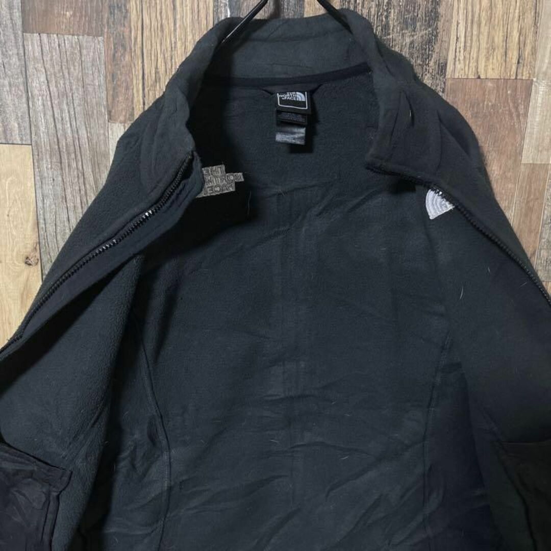 THE NORTH FACE(ザノースフェイス)のノースフェイス グレー S レディース ロゴ フリース 古着 長袖 ジャケット レディースのジャケット/アウター(その他)の商品写真