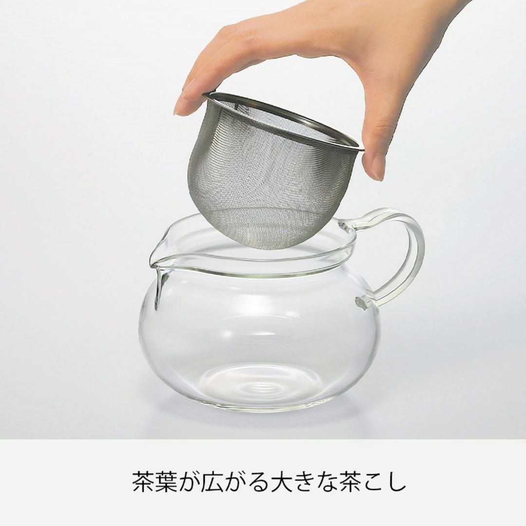 HARIO(ハリオ) 茶茶急須 丸 実用容量300ml 耐熱ガラス CHJMN- インテリア/住まい/日用品のキッチン/食器(その他)の商品写真