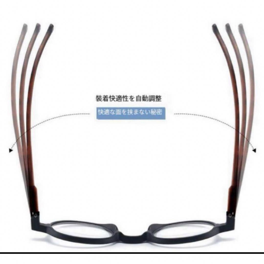遠近両用老眼鏡 レッド＋1.0ブルーライトカット軽量ピントグラス 累進　 レディースのファッション小物(サングラス/メガネ)の商品写真
