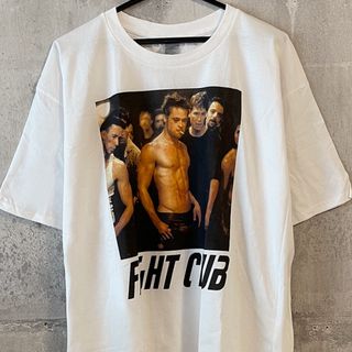 ファイトクラブ　Fight Club 映画　Tシャツ　ブラッドピット　タイラー(Tシャツ/カットソー(半袖/袖なし))