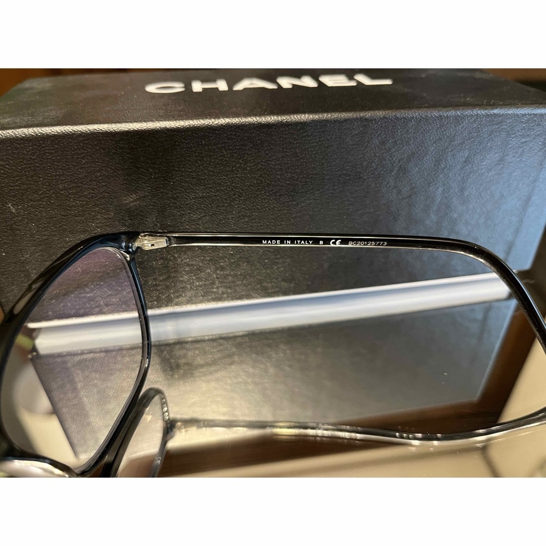 専用】CHANEL 眼鏡 メガネ 伊達メガネ 黒縁 サングラス/メガネ 専用】CHANEL 眼鏡 メガネ 伊達メガネ 黒縁 サングラス/メガネ
