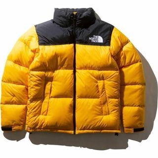 ザノースフェイスハイク(THE NORTH FACE x HYKE)のザ ノースフェイス ダウンジャケット アウター イエロー メンズ 黄色 軽量(ダウンジャケット)