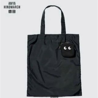 ユニクロ(UNIQLO)のユニクロ×アニヤハインドマーチ　パッカブルバッグ　ブラック(トートバッグ)