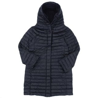 モンクレール(MONCLER)の【本物保証】 超美品 モンクレール MONCLER ダウンジャケット リバーシブル ロング アウター ブラック 0 レディース(ダウンジャケット)