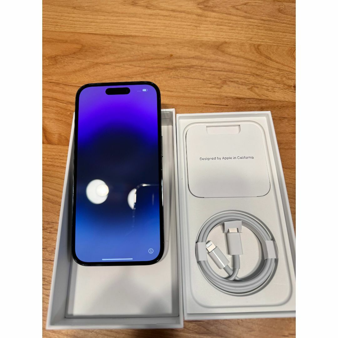 美品 iPhone 14 pro 256GB ディープパープル バッテリ93% 美品 iPhone 14 pro 256GB ディープパープル バッテリ93%