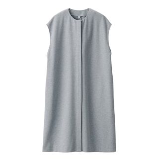 ムジルシリョウヒン(MUJI (無印良品))の【無印良品】ストレッチ起毛ジレ　グレーMサイズ(チュニック)