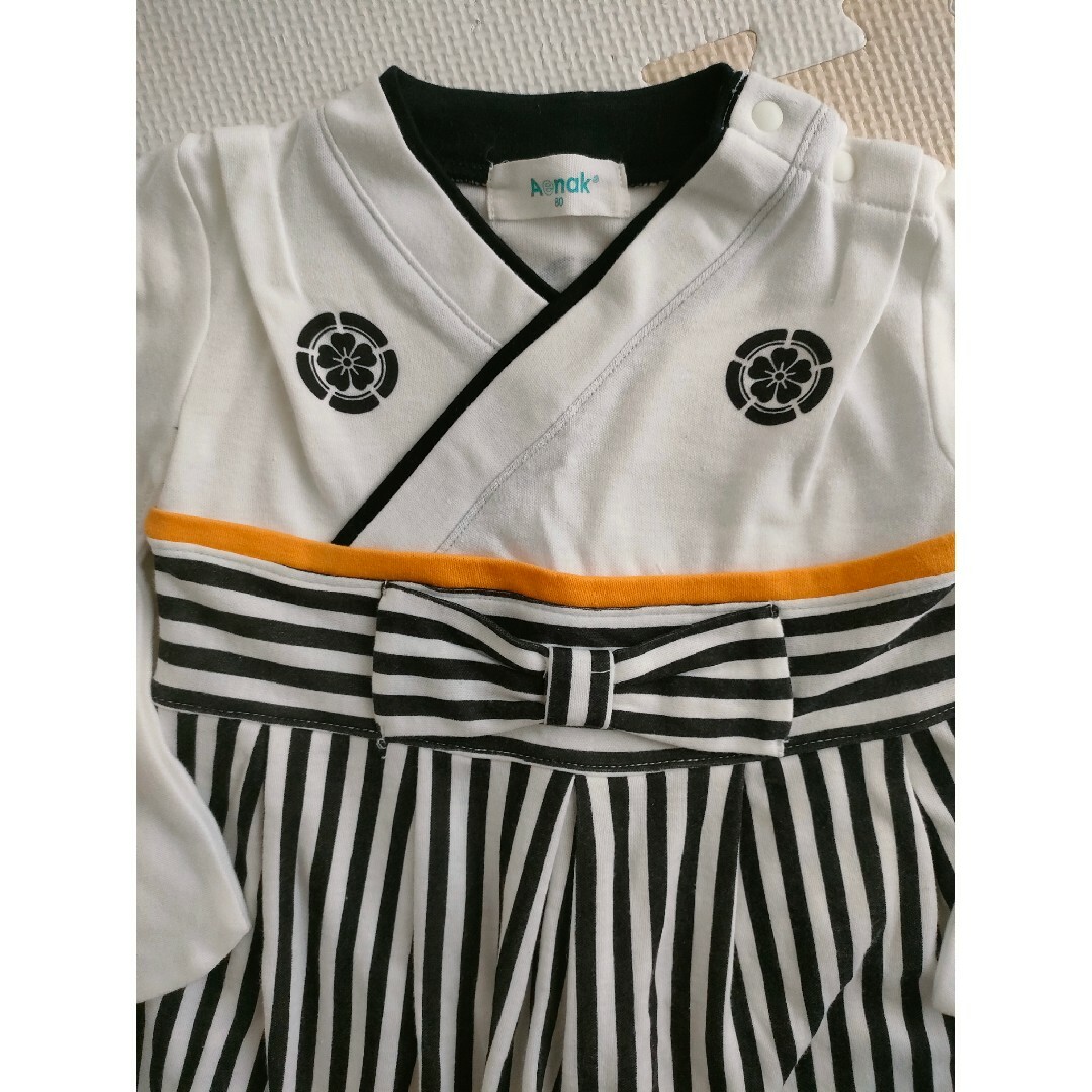 袴ロンパース　サイズ80 キッズ/ベビー/マタニティのベビー服(~85cm)(和服/着物)の商品写真