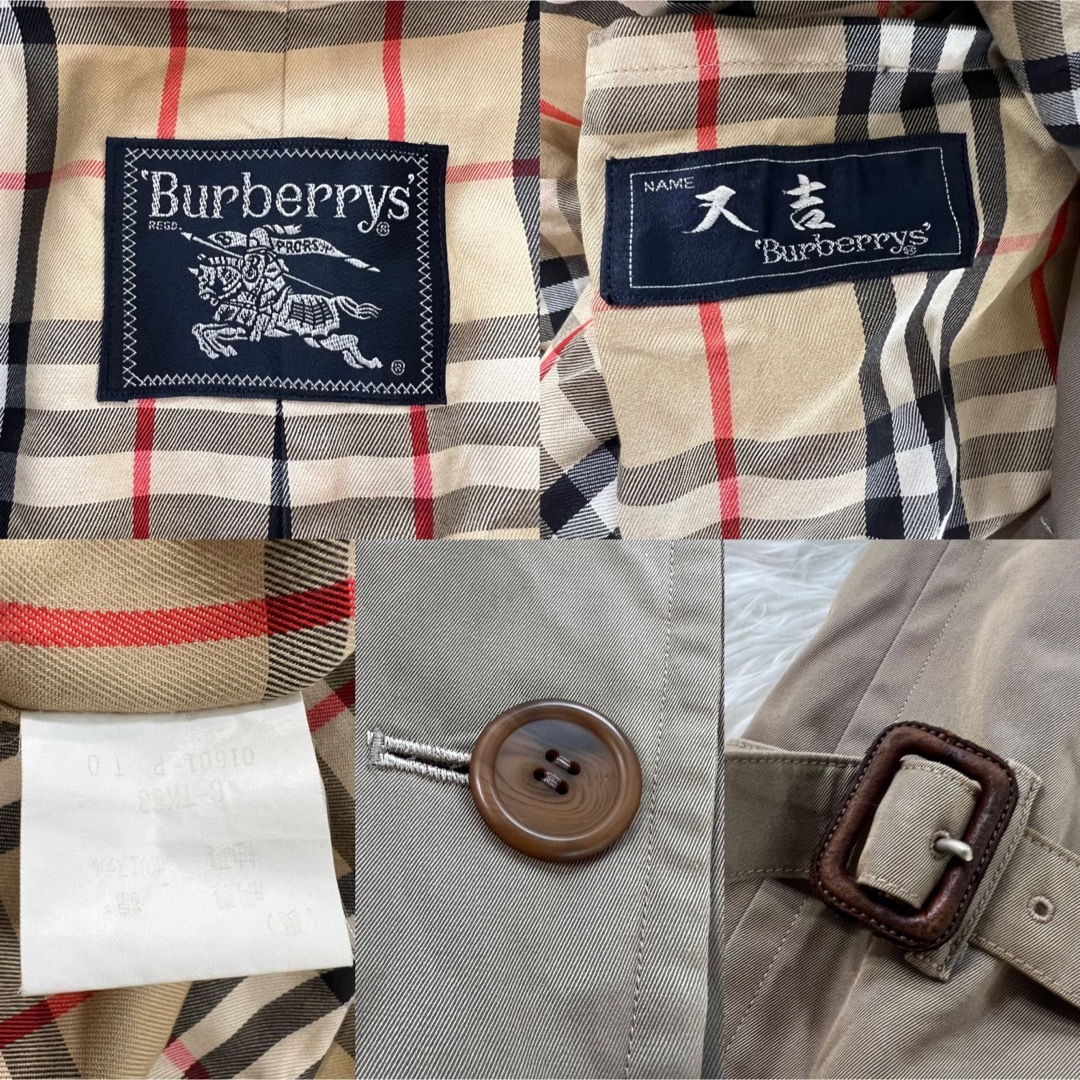 BURBERRY(バーバリー)のヴィンテージ✨ バーバリー  ノバチェック トレンチコート メンズ L メンズのジャケット/アウター(トレンチコート)の商品写真