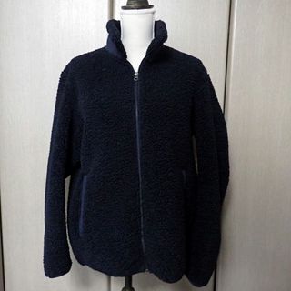 ユニクロ(UNIQLO)のユニクロ ボアフリース ジャケット Lサイズ[b27-21］(ブルゾン)