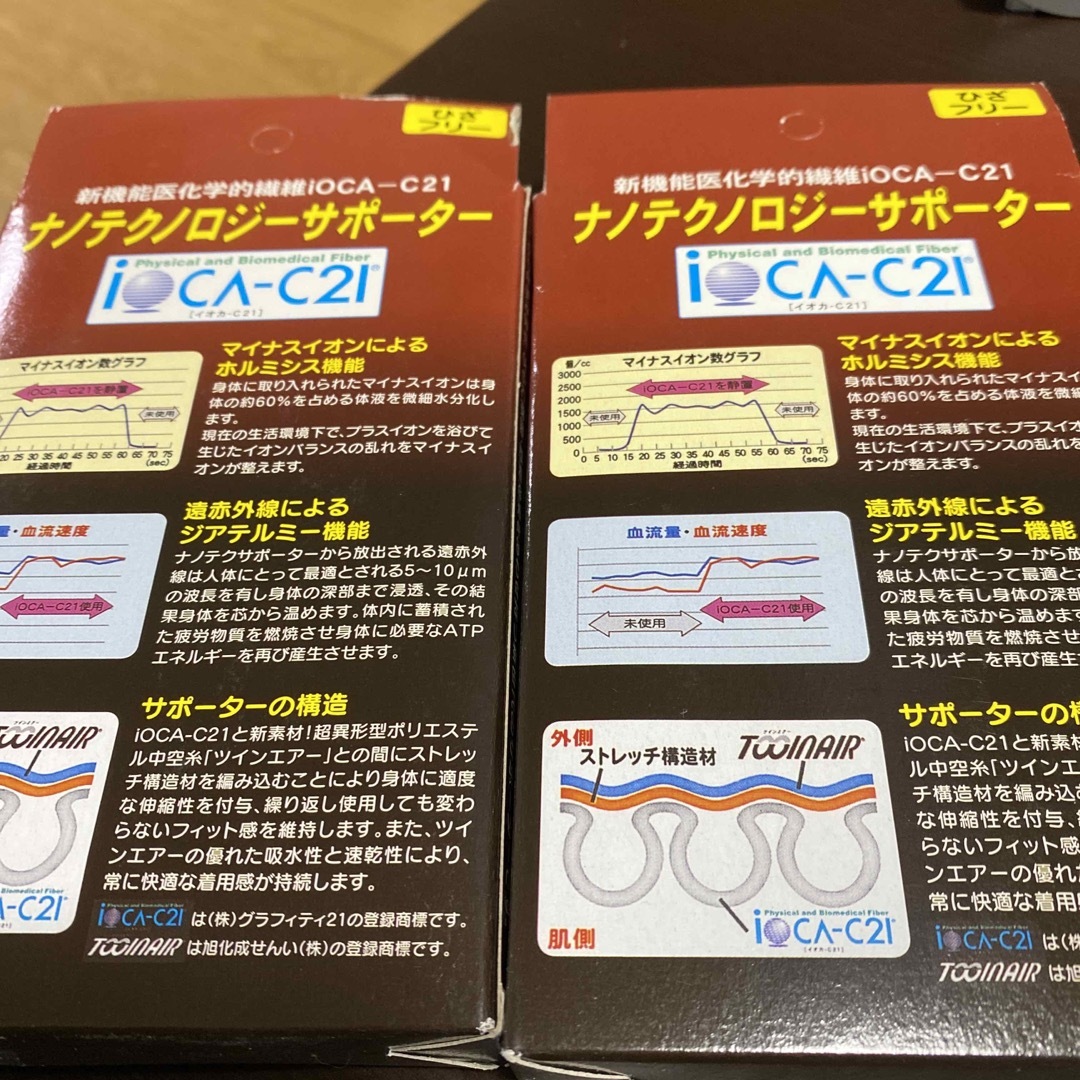 膝サポーター2個セット スポーツ/アウトドアのスポーツ/アウトドア その他(その他)の商品写真