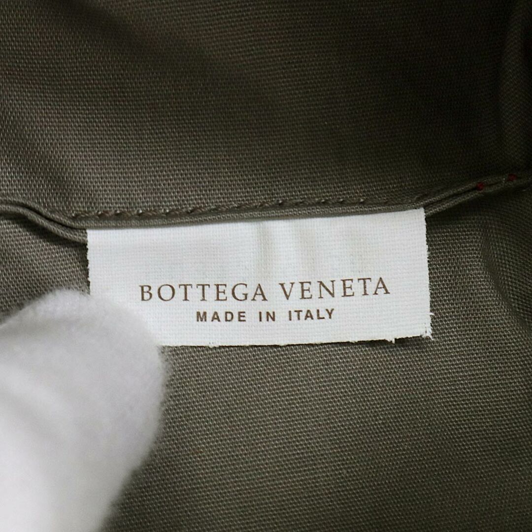 Bottega Veneta(ボッテガヴェネタ)のボッテガヴェネタ イントレチャート ポーチ カーフスキン レザー オレンジ ガンメタル金具 132534 BOTTEGA VENETA（未使用　展示品） レディースのファッション小物(ポーチ)の商品写真