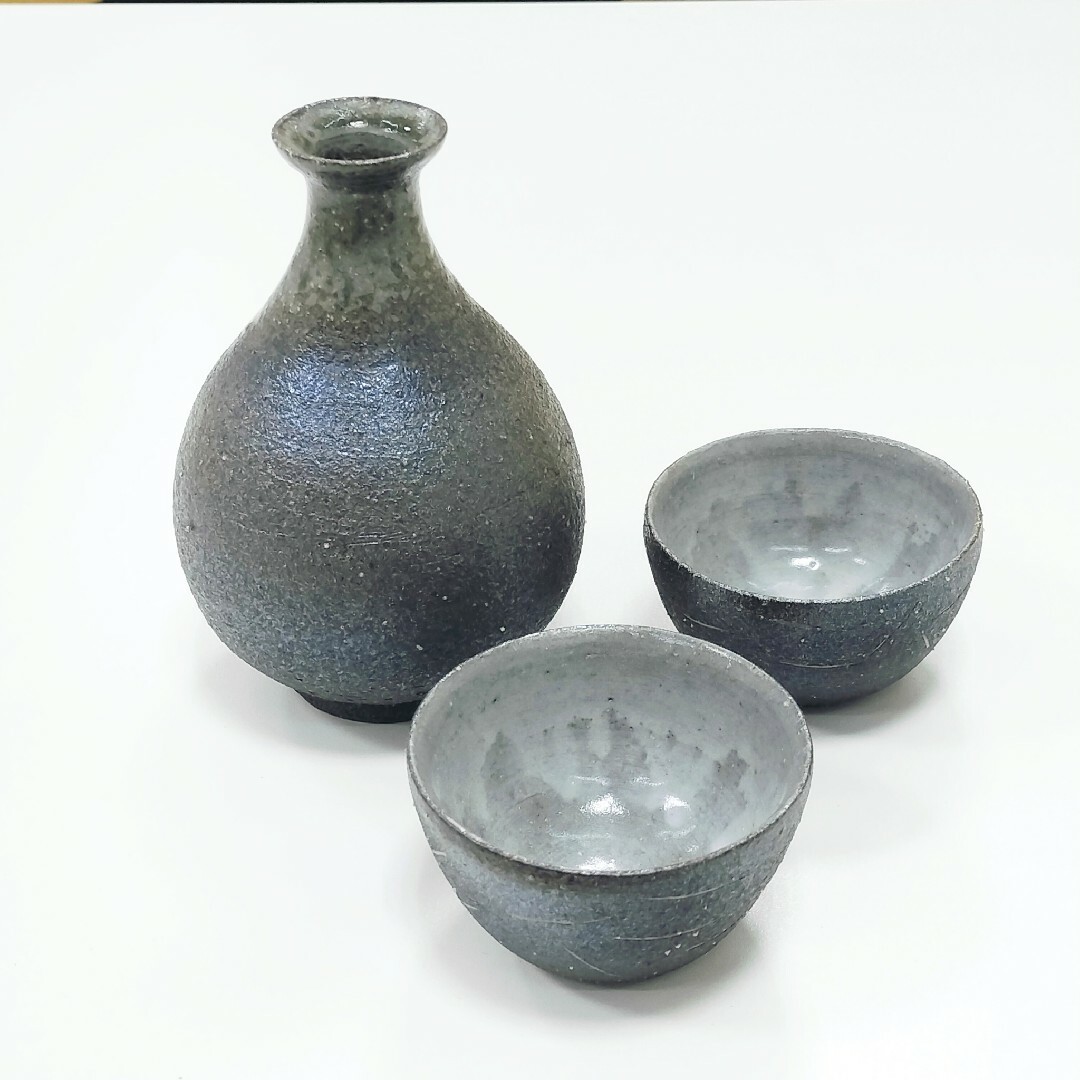 益子焼 酒器セット 酒器揃い 藤木清昭 とっくり おちょこ
