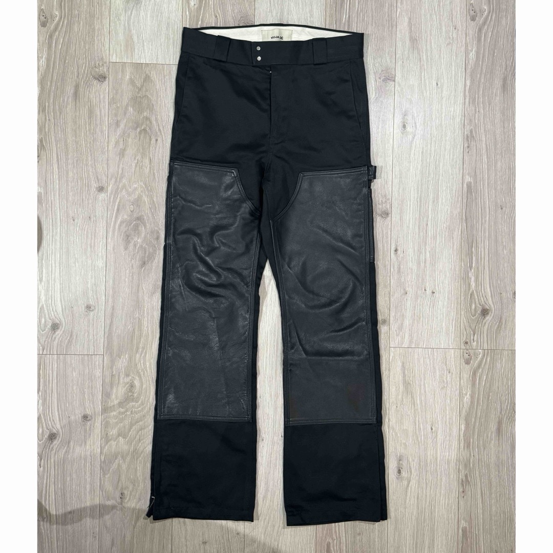 HELMUT LANG(ヘルムートラング)のVuja de adagio leather trousers size1  メンズのパンツ(ペインターパンツ)の商品写真