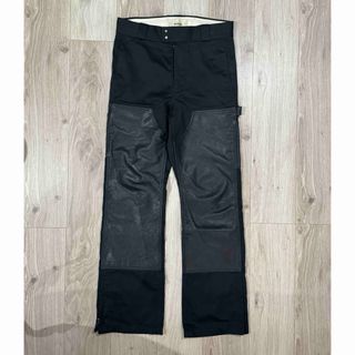 ヘルムートラング(HELMUT LANG)のVuja de adagio leather trousers size1 (ペインターパンツ)