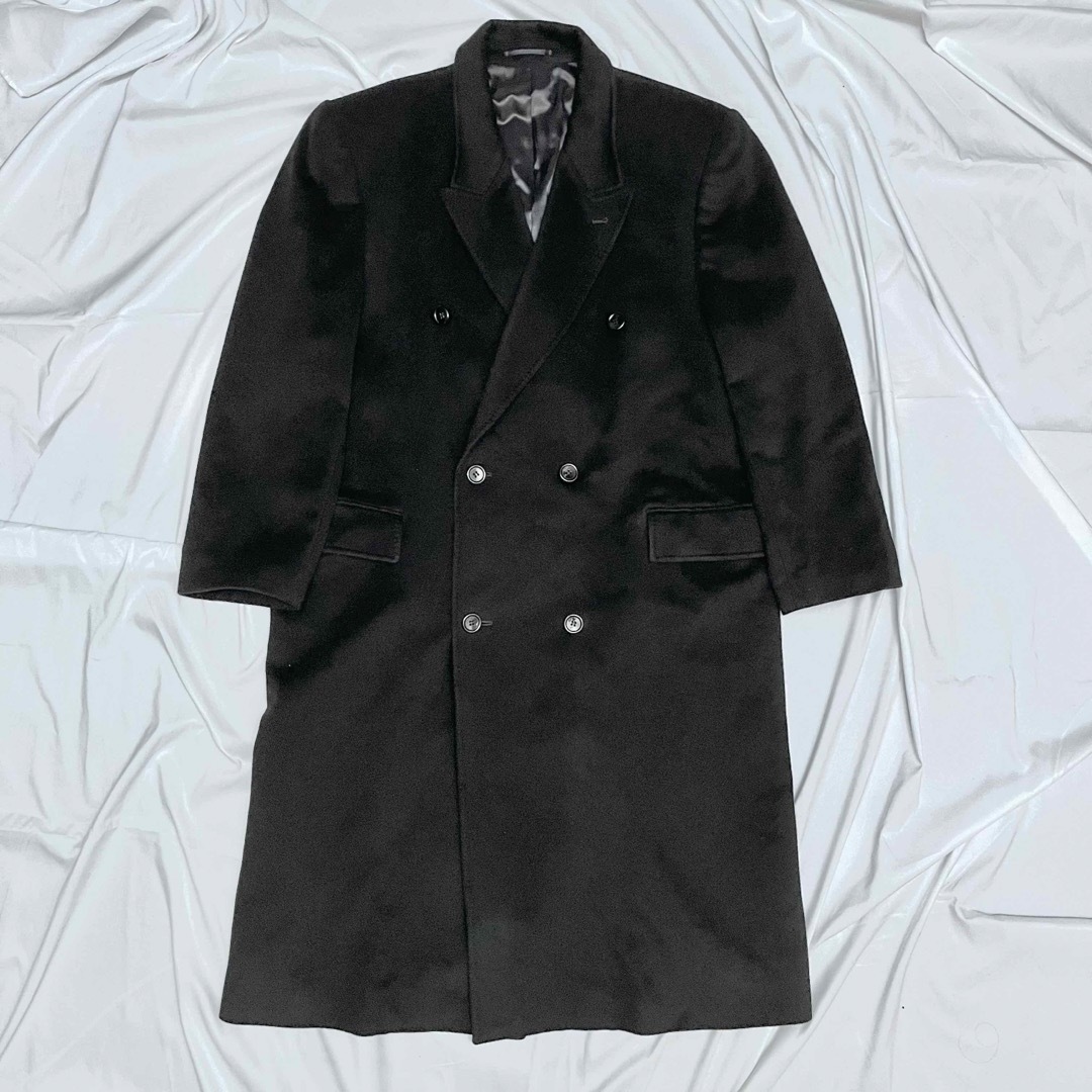JOHN LAWRENCE SULLIVAN(ジョンローレンスサリバン)のvintage double long chaster coat Black メンズのジャケット/アウター(チェスターコート)の商品写真
