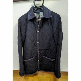 ラベンハム(LAVENHAM)の美品 ラベンハム ウール キルティングジャケット ネイビー 34 S相当(その他)