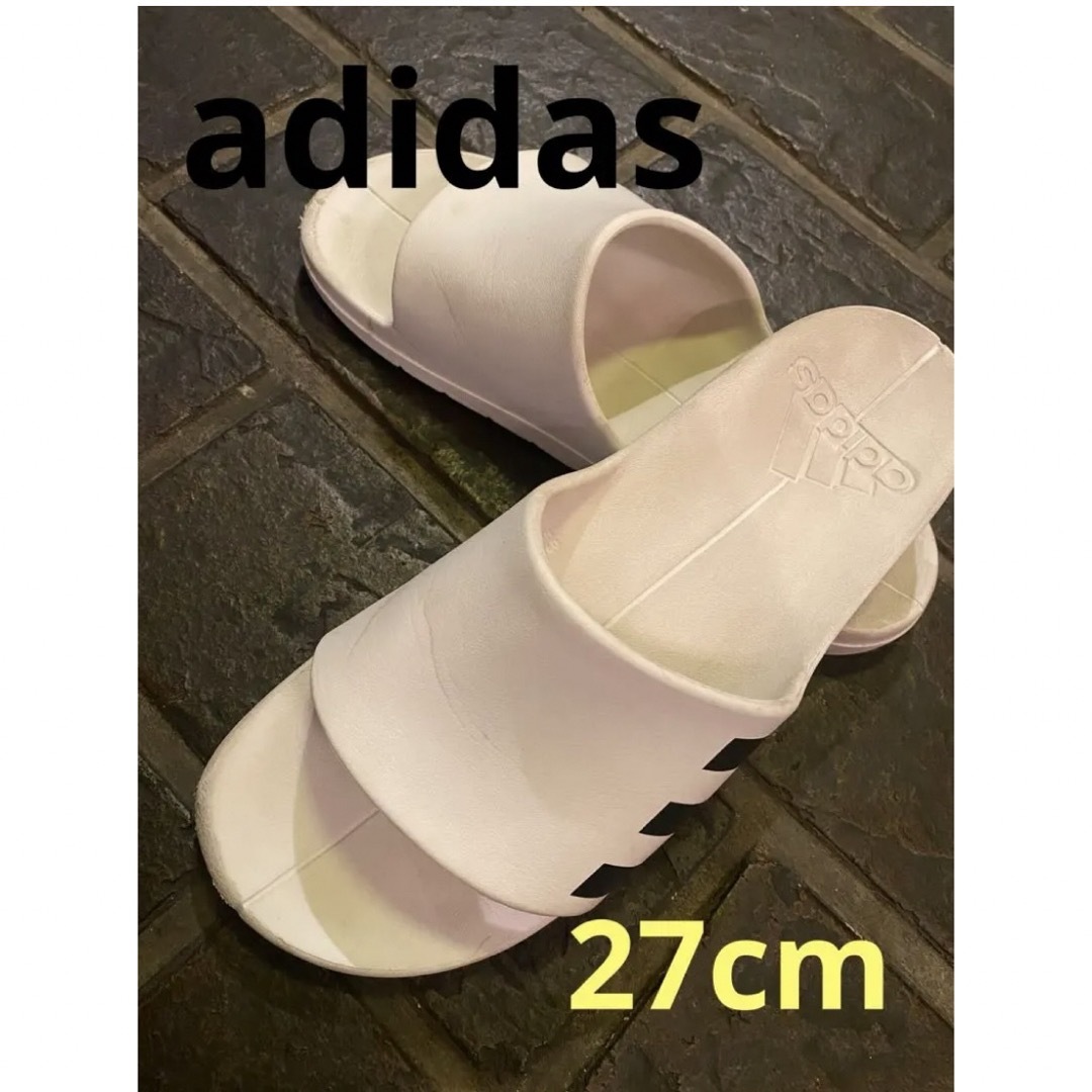 adidas(アディダス)のadidas アディレッタ ホワイト Lサイズ メンズの靴/シューズ(サンダル)の商品写真