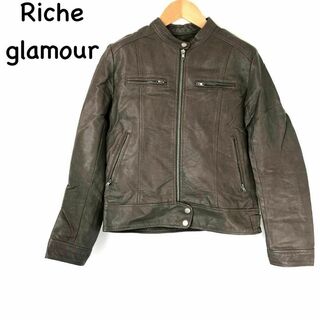 Richeglamourリシェグラマー　レザー風ジャケット