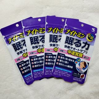 小林製薬 - ナイトミン 眠る力 快眠サポートサプリa 20日分 × 4袋