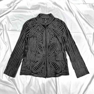 ジョンローレンスサリバン(JOHN LAWRENCE SULLIVAN)のvintage design sheer double zip tops Y2K(Tシャツ/カットソー(七分/長袖))