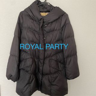 ロイヤルパーティー(ROYAL PARTY)のROYAL PARTY/ロイヤルパーティー ロングダウンコート ブラック(ダウンコート)