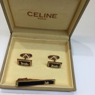 セリーヌ(celine)のCeline セリーヌ　馬車ロゴ　ネクタイピン　カフス　KB2368(ネクタイピン)