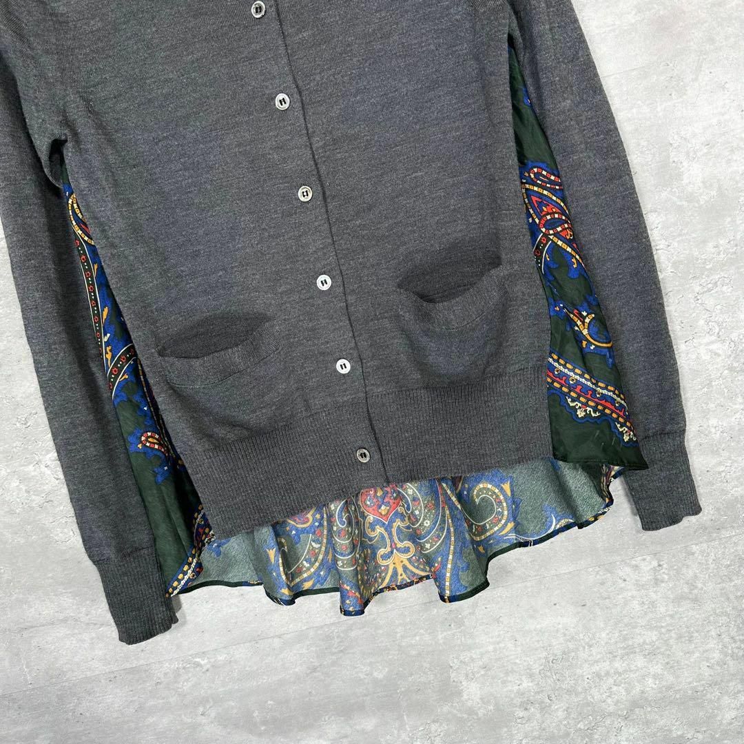 sacai - 『sacai』 サカイ (1) ドッキング ニットカーディガンの sacai - 『sacai』 サカイ (1) ドッキング ニットカーディガンの