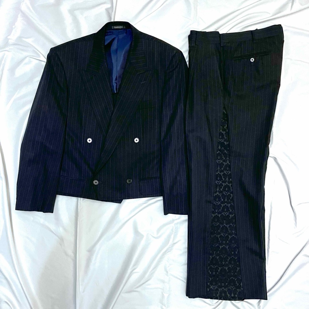 VINTAGE(ヴィンテージ)のremake stripe design double set up  suit メンズのスーツ(セットアップ)の商品写真