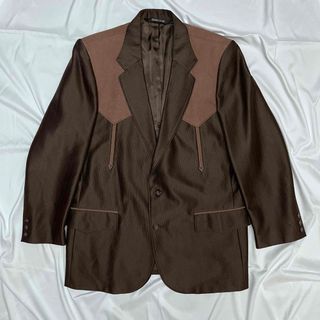 ヴィンテージ(VINTAGE)のvintage western tailored  jacket brown(テーラードジャケット)