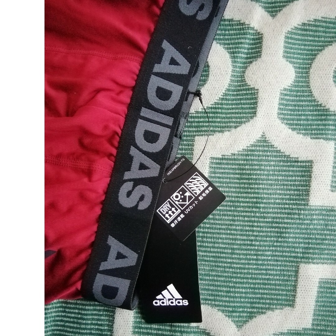 adidas(アディダス)の新品　adidas アディダス　スパッツ　ワインレッド レディースのレッグウェア(レギンス/スパッツ)の商品写真