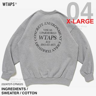 ダブルタップス(W)taps)のWTAPS INGREDIENTS SWEATER COTTON XL(スウェット)