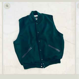 settlemier's versity vest ダークグリーン　XL(スタジャン)