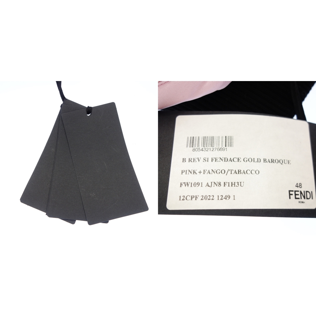 FENDI(フェンディ)のフェンダーチェ ブルゾン ボンバージャケット ピンク FW1091【AFA24】 レディースのジャケット/アウター(ブルゾン)の商品写真