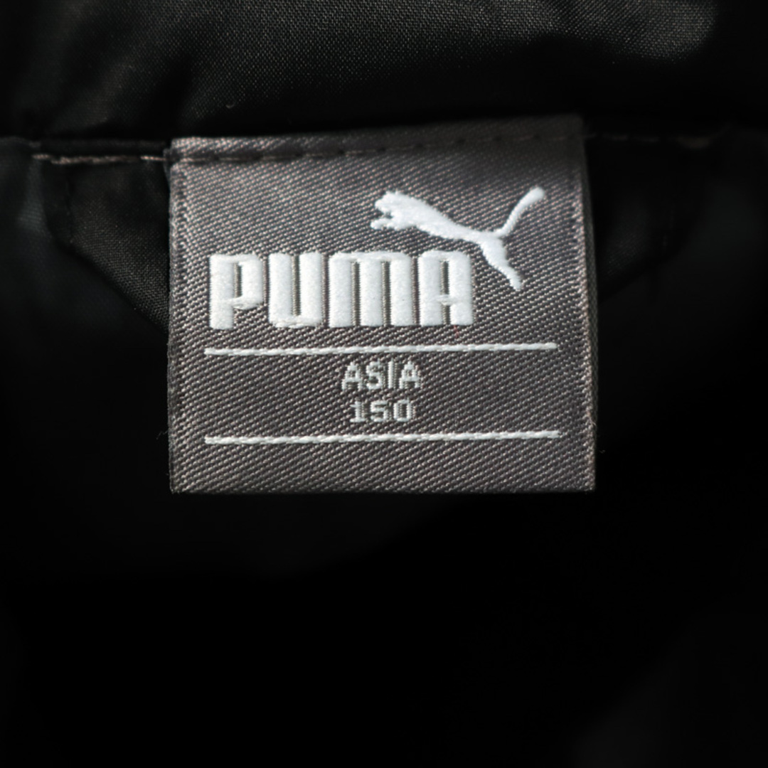 PUMA(プーマ)のプーマ ナイロンジャケット 中綿入りジャンパー アウター キッズ 男の子用 150サイズ ブラック PUMA キッズ/ベビー/マタニティのキッズ服女の子用(90cm~)(ジャケット/上着)の商品写真