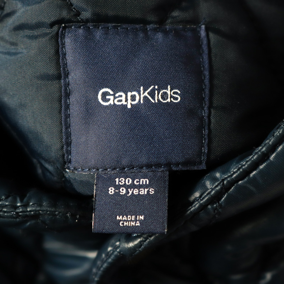 GAP(ギャップ)のギャップ ナイロンジャケット キルティングジャケット アウター キッズ 男の子用 130サイズ ブラック GAP キッズ/ベビー/マタニティのキッズ服女の子用(90cm~)(ジャケット/上着)の商品写真