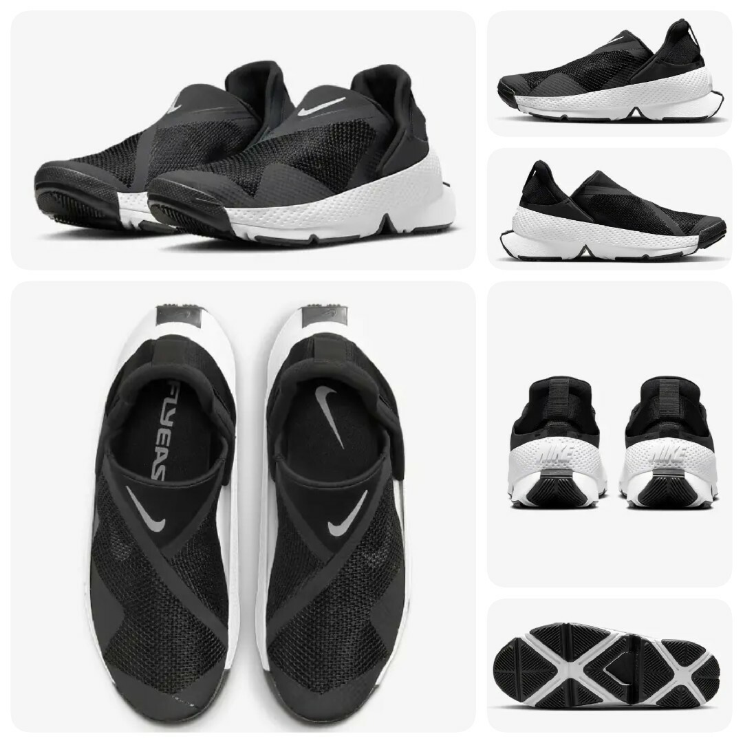 NIKE(ナイキ)の28cm Nike WMNS Go FlyEase Black/White メンズの靴/シューズ(スニーカー)の商品写真