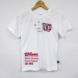 ウィルソン(wilson)のウイルソン 半袖Tシャツ ロゴT スポーツウエア キッズ 女の子用 140サイズ ホワイト Wilson(Tシャツ/カットソー)
