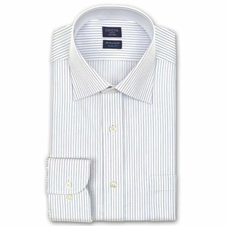 チョーヤシャツ(CHOYA SHIRT)のM513新品CHOYA長袖ストライプワイシャツ 38-82￥9790形態安定(シャツ)