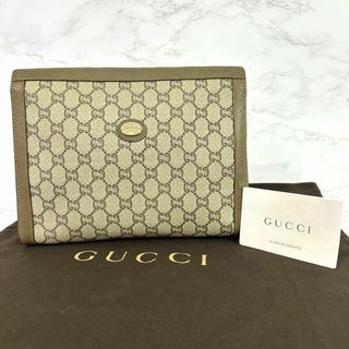 グッチ(Gucci)のグッチ GUCCI セカンドバッグ クラッチバッグ グッチプラス レザー PVC(クラッチバッグ)