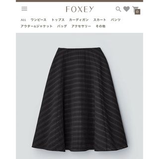 フォクシーブティック(FOXEY BOUTIQUE)の定価15万円 Foxey SKIRT"JUPITER"38♡ フォクシースカート(ひざ丈スカート)